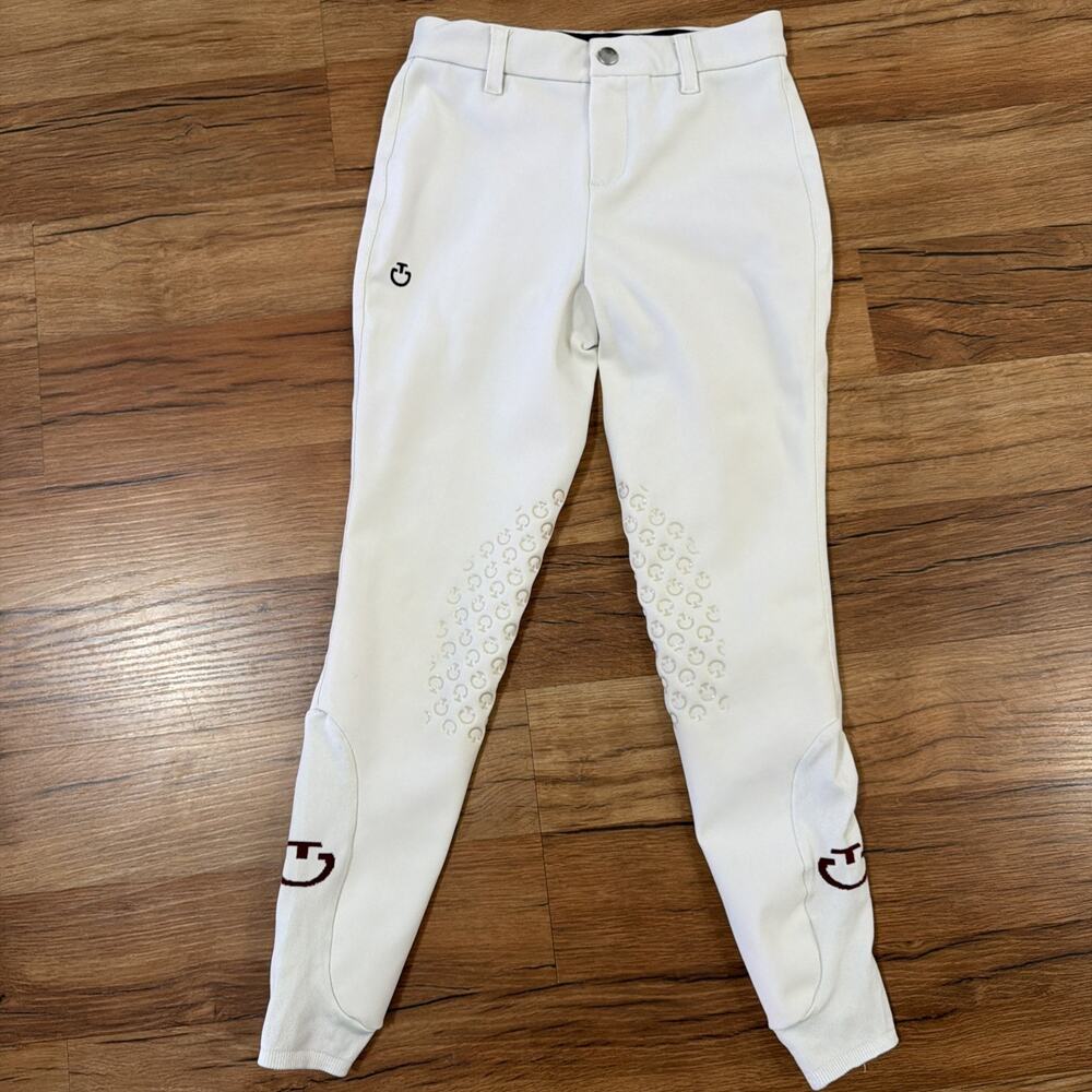 Cavalleria Toscana riding breeches size 10 White knee grip